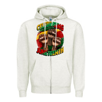 Oatmeal Heather im celebrating juneteenth  (1) Zipper Hoodie - CowGirlArtShop