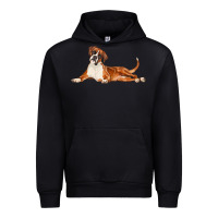Foreset Green Boxer Dog Illustrations Urban Hoodie - LillyAllenDesigns