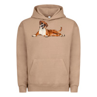 Pigment Burro Boxer Dog Illustrations Urban Hoodie - LillyAllenDesigns
