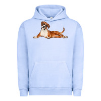 Pigment Grape Ice Boxer Dog Illustrations Urban Hoodie - LillyAllenDesigns