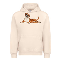 Sandshell Boxer Dog Illustrations Urban Hoodie - LillyAllenDesigns