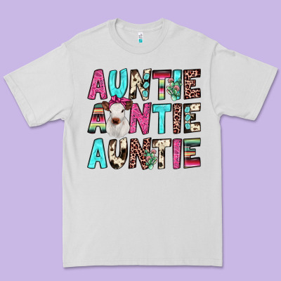 Auntie Heifer Cactus Premium Tee Designed By Jahusdesignshop