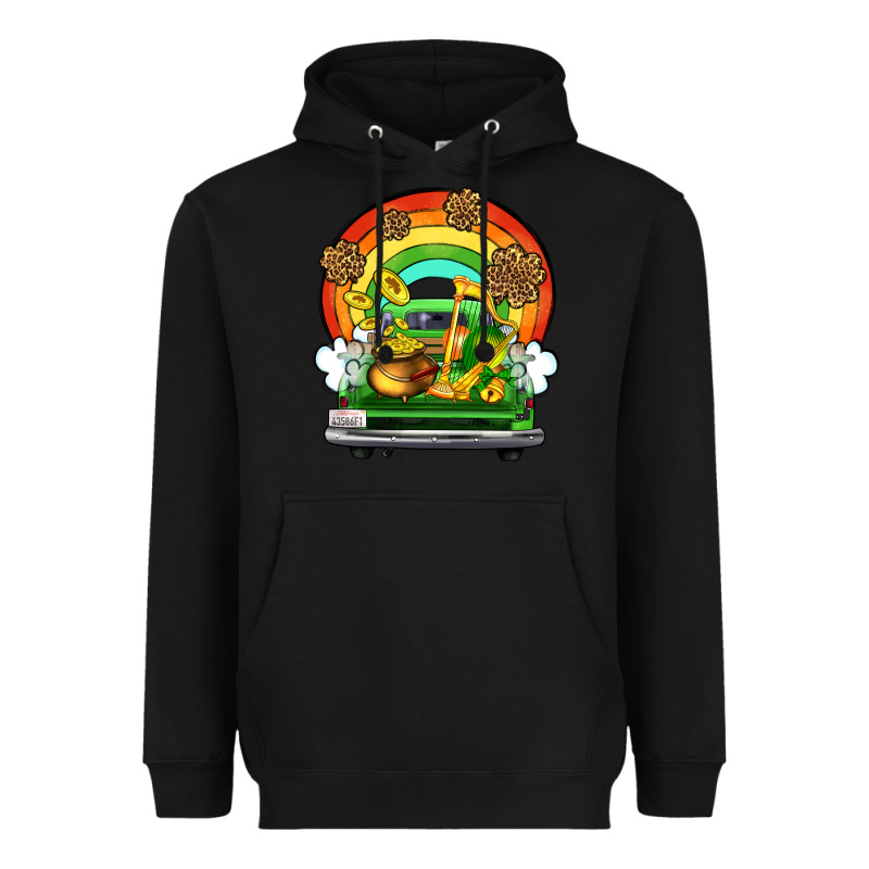 St. Patrick's Day Truck Heavyweight Hoodie by OliviaCreatesArt | Teevron