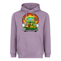 Lavender St. Patrick's Day truck Heavyweight Hoodie - OliviaCreatesArt