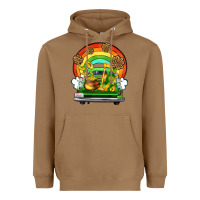 Toasted Coconut St. Patrick's Day truck Heavyweight Hoodie - OliviaCreatesArt