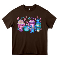 Chocolate Brown stitch coffee Heavy Core Tee - Jasminsmagicworld