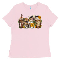 Cows Coffee Cups Ladies Tee | Teevron