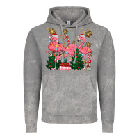 Cloud Rock christmas flamingos Vintage Hoodie - MaliasSmallBusiness