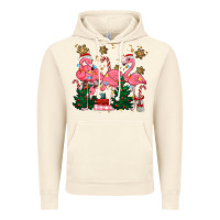 Vintage Artic christmas flamingos Vintage Hoodie - MaliasSmallBusiness