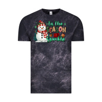 Cloud Black tis the season to sparkle snowman Vintage Tee - MaliasSmallBusiness