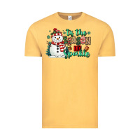 Vintage Mustard tis the season to sparkle snowman Vintage Tee - MaliasSmallBusiness