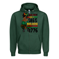 Sports Green juneteenth 1865 because my ancestors Zipper Hoodie - CowGirlArtShop