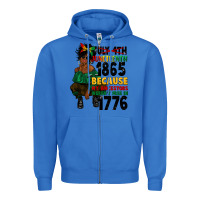 True Royal juneteenth 1865 because my ancestors Zipper Hoodie - CowGirlArtShop