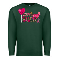 Sports Green Cupid can suck it Valentine's Day Premium Sweatshirt - FaDigitalArtStudio