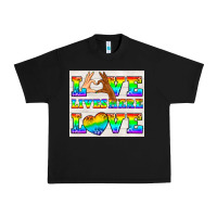 Black Western LGBTQ+ Love Lives Here Tumbler Urban Heavy Tee - BundleAndBundleShop