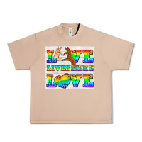 Burro Western LGBTQ+ Love Lives Here Tumbler Urban Heavy Tee - BundleAndBundleShop