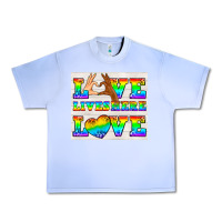 Grape Ice Western LGBTQ+ Love Lives Here Tumbler Urban Heavy Tee - BundleAndBundleShop
