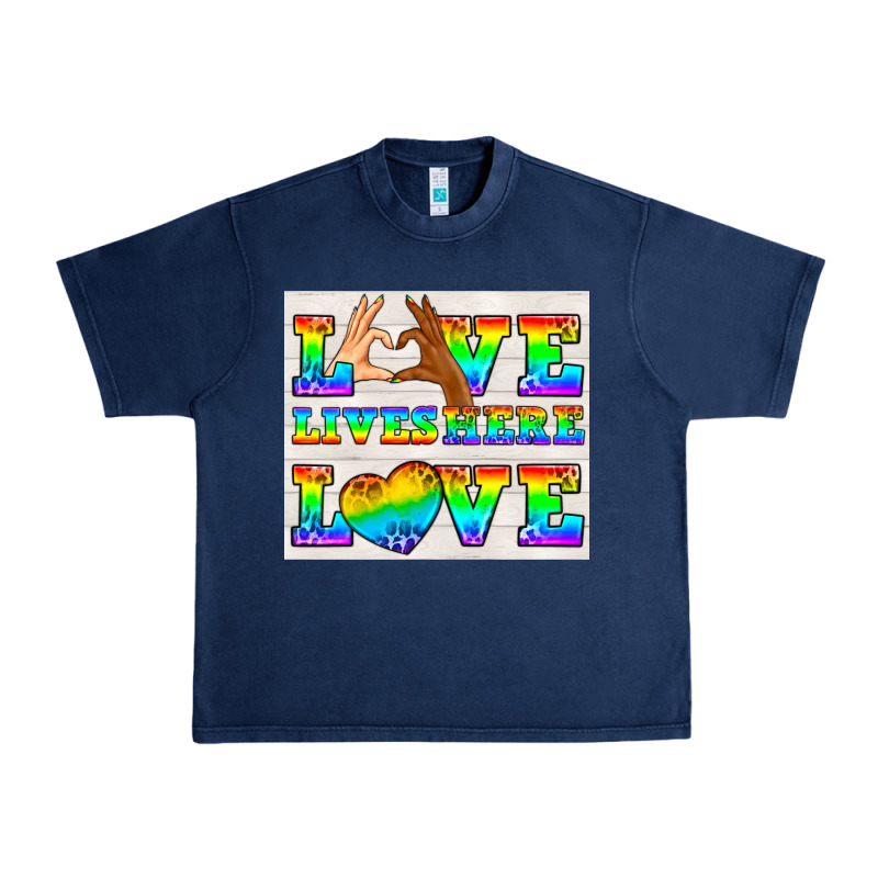 Western Lgbtq+ Love Lives Here Tumbler Urban Heavy Tee by BundleAndBundleShop | Teevron