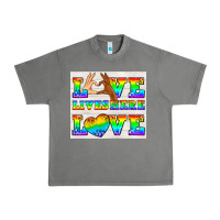 Tornado Western LGBTQ+ Love Lives Here Tumbler Urban Heavy Tee - BundleAndBundleShop