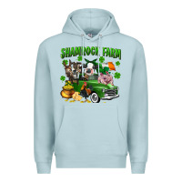 Blue Mist Shamrock farm Premium Hoodie - CowGirlArtShop