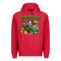 Cardinal Shamrock farm Premium Hoodie - CowGirlArtShop