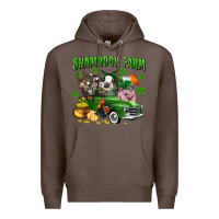 Coffee Shamrock farm Premium Hoodie - CowGirlArtShop