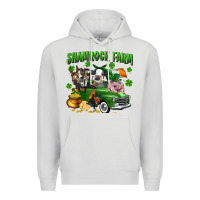 Dove Grey Shamrock farm Premium Hoodie - CowGirlArtShop