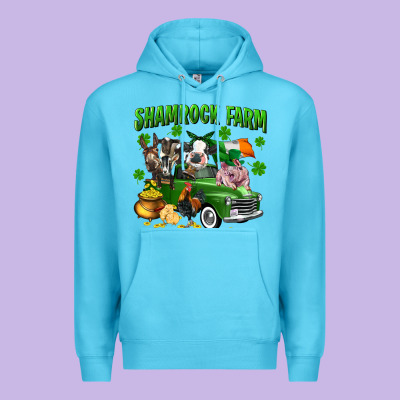 Shamrock Farm Premium Hoodie Designed By Cowgirlartshop