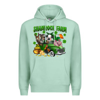 Seafoam Shamrock farm Premium Hoodie - CowGirlArtShop