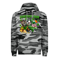 Slate Camo Shamrock farm Premium Hoodie - CowGirlArtShop