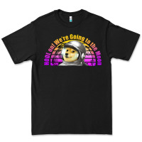 Black doge coin hodl on we're going to the moon retro sunset Premium Tee - Jasminsmagicworld