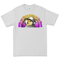 Doge Coin Hodl On We're Going To The Moon Retro Sunset Premium Tee | Teevron