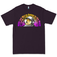Plum doge coin hodl on we're going to the moon retro sunset Premium Tee - Jasminsmagicworld