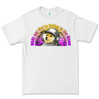 White doge coin hodl on we're going to the moon retro sunset Premium Tee - Jasminsmagicworld