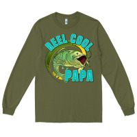 Army Green reel cool papa Long Sleeve Tee - Jasminsmagicworld