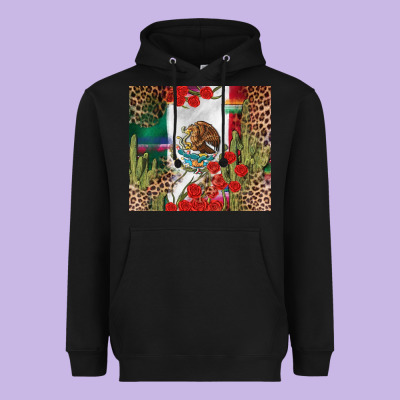 Mexico Flag Heavyweight Hoodie Designed By Fadigitalartstudio