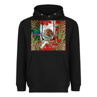 Black Mexico flag Heavyweight Hoodie - FaDigitalArtStudio
