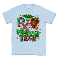 Dusty Blue christmas rx pharmacy tech Classic Tee - MaliasSmallBusiness