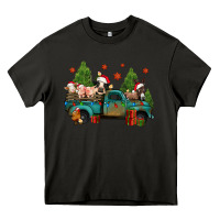 Asphalt christmas farm animals truck Heavy Core Tee - Jasminsmagicworld