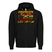Black juneteenth celebrating black freedom Zipper Hoodie - CowGirlArtShop