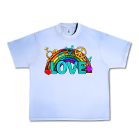 Grape Ice Western LGBTQ+ Love Rainbow Urban Heavy Tee - BundleAndBundleShop