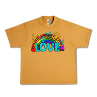 Peanut Butter Western LGBTQ+ Love Rainbow Urban Heavy Tee - BundleAndBundleShop