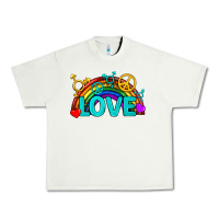 Pistachio Western LGBTQ+ Love Rainbow Urban Heavy Tee - BundleAndBundleShop