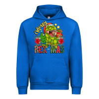 Cobalt Merry Rexmas Urban Hoodie - CowhideDigitalArt