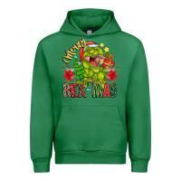 Emerald Merry Rexmas Urban Hoodie - CowhideDigitalArt