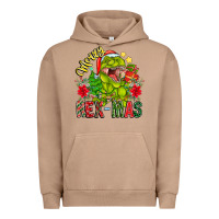 Pigment Burro Merry Rexmas Urban Hoodie - CowhideDigitalArt