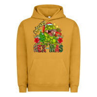 Pigment Peanut Butter Merry Rexmas Urban Hoodie - CowhideDigitalArt