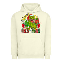 Pigment Pistachio Merry Rexmas Urban Hoodie - CowhideDigitalArt