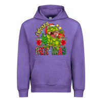 Tulip Merry Rexmas Urban Hoodie - CowhideDigitalArt