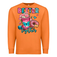 Carrot better together donut and coffee valentines day Premium Sweatshirt - OliviaCreatesArt